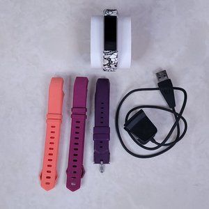 Fitbit Alta HR Activity Tracker with 4 bands 2 small/sp 2 Large/LG and Charger